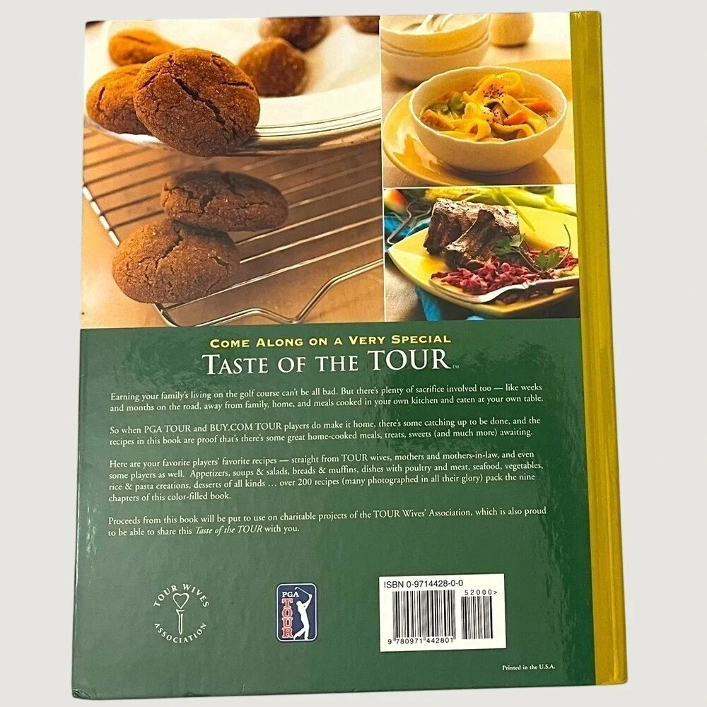 A Taste Of The Tour Cookbook PGA TOUR Wives Association Recipes Hardcover 2000